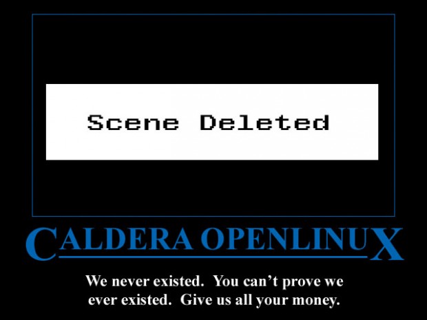 caldera 620x465 Posters Anti Linux