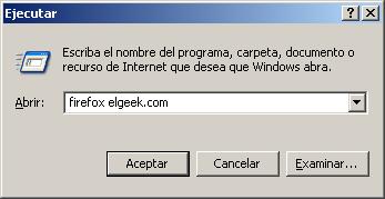  +100 comandos para Inicio>Ejecutar en Windows XP