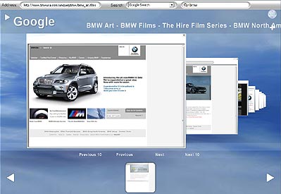 SpaceTime web search
