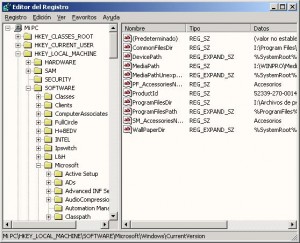 registro windows regedit 300x243 7 trucos para Optimizar el Registro de Windows