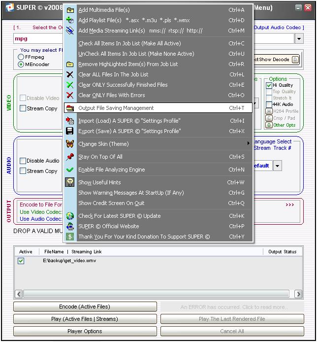 super video super 3 Realizar conversión de formatos de videos con SUPER