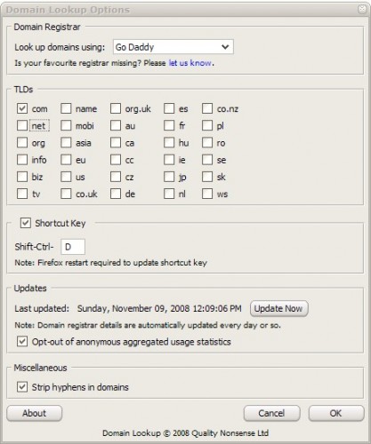 firefox plugin domain lookup Domain Lookup