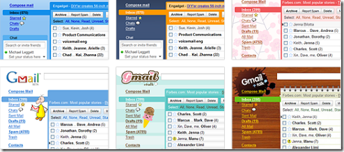 gmailskin1-thumb Cambiar la apariencia de Gmail con coloridos temas
