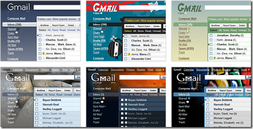 gmailskin2 thumb Cambiar la apariencia de Gmail con coloridos temas