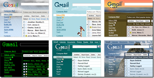 gmailskin3 thumb Cambiar la apariencia de Gmail con coloridos temas