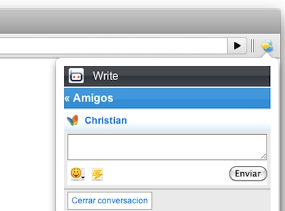 chatchrome Chat, un mensajero instantáneo integrado a Chrome