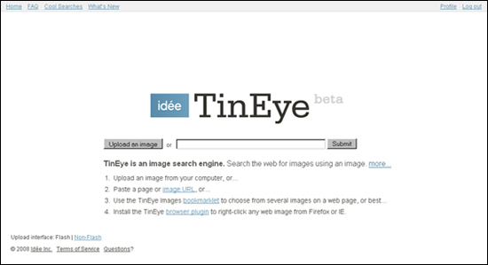 tineye TinEye, encuentra imágenes por similitud 