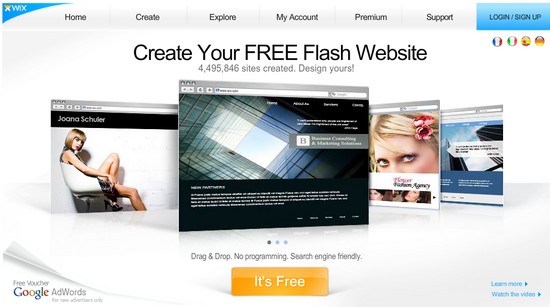 Crear sitios Flash gratis en línea con Wix wix Crear sitios Flash gratis en línea con Wix