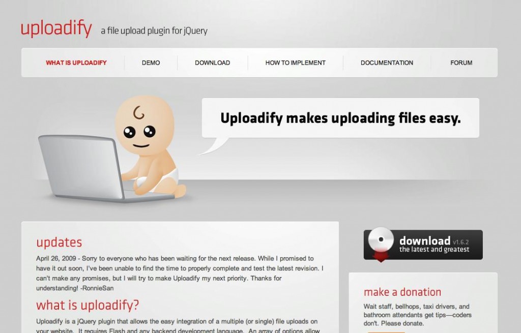 Plugins para mejorar el diseño y el desarrollo web Uploadify 1024x655 Plugins para mejorar el diseño y el desarrollo web