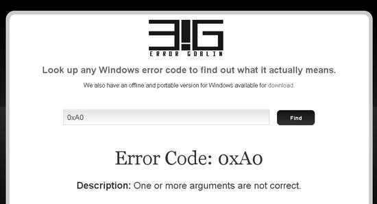 Conoce que significan los codigos de error de Windows error goblin Conoce que significan los codigos de error de Windows