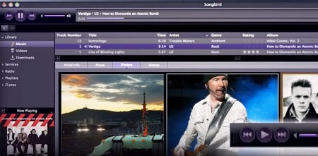 Songbird 1.8 Songbird 1.8 está disponible para MAC
