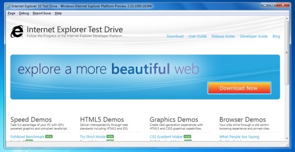 12 April 1911 Present ie10preview preliminary version of Internet Explorer 10