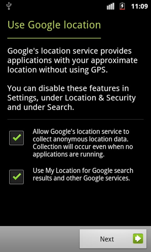 Android says googlelocation your choice of tracking can be turned off 