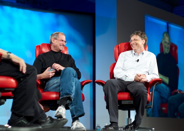  Steve Jobs and Bill Gates 620x442 522695099's letter to Steve Jobs Bill Gates before he died 