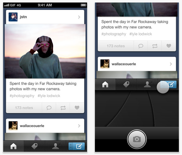  Screenshot 11 August 2012 091 443 Tumblr introduced its native application for iOS 