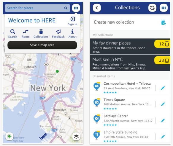  Screenshot 20 November 2012 123 450 HERE Nokia Maps, available for iOS devices 