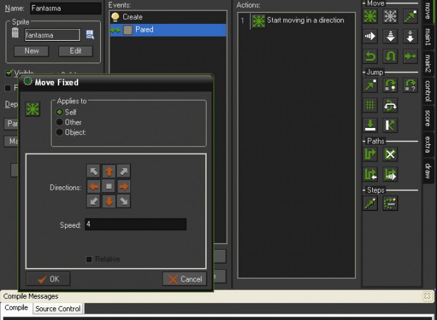crearobjetos 620x455 How to create a simple game with Game Maker?