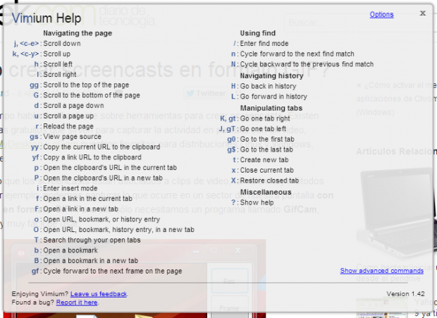 How to manage with only Google Chrome keyboard shortcuts 12 e1365559916740 How to manage with only Google Chrome shortcuts keyboard?