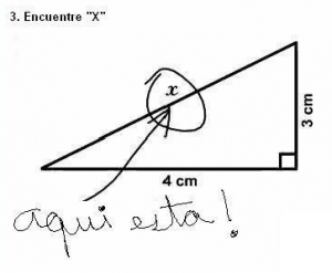 encuentre x