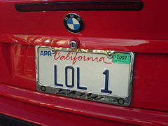 Placas de autos geek