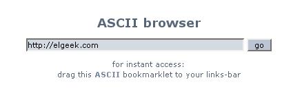 ASCII browser