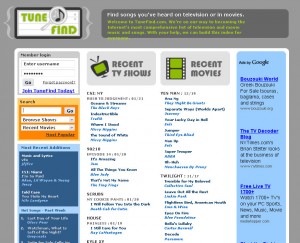 Tune Find - Página Principal