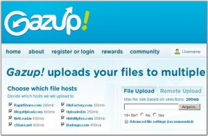 Gazup! - Página Principal