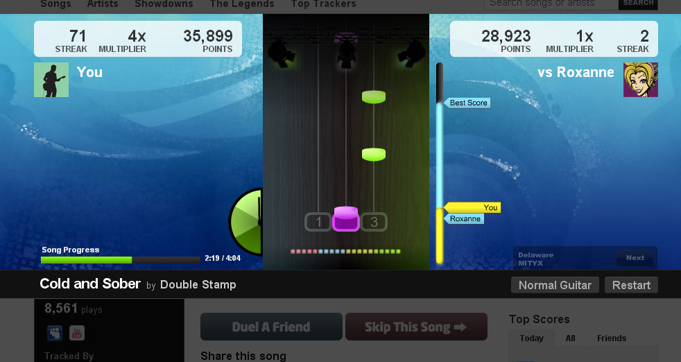 JamLegend es como jugar al Guitar Hero desde el navegador | ElGeek