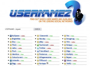 Usernamez - Página Principal