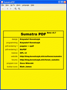 Lector de PDF SUMATRA