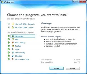 Windows Live Essentials