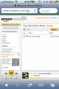 Amazon Cloud Player llega a iOS