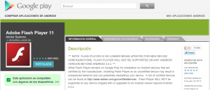 Adobe Flash Player 11 - Aplicaciones de Android en Google Play
